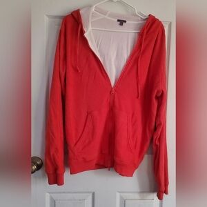 Vince Mens Thermal Zip Up Lined Hoodie, Size Large